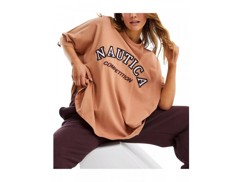 Nautica Elm Oversized női póló - 219 camel