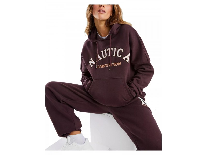 Nautica Lodi Oversized Hoody női pulóver - burgundy