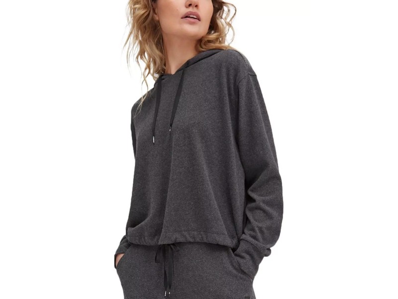 O'Neill LW Soft-Touch női kapucnis pulóver - dark grey melee