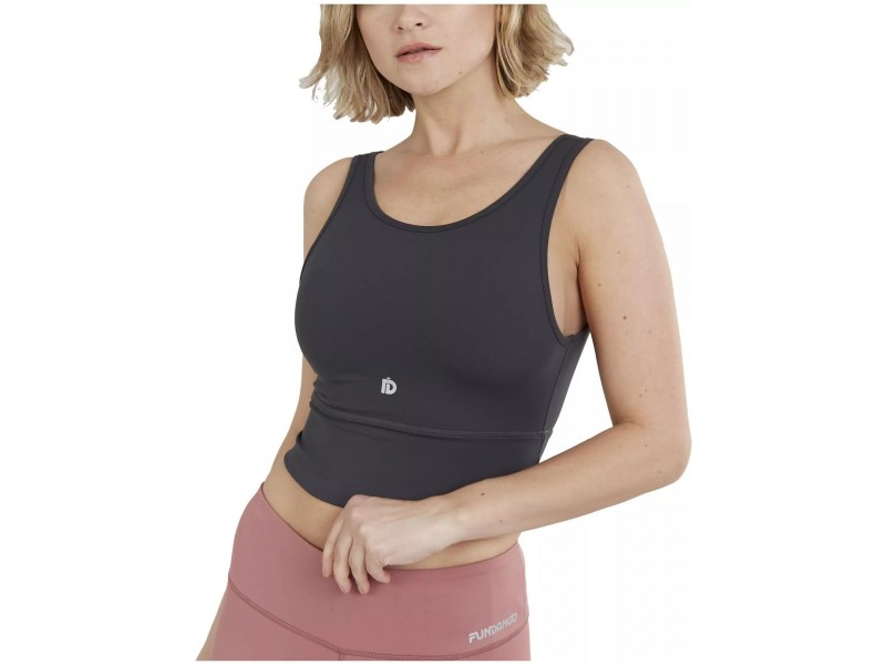 Fundango Croft Long Line Sportbra D (antracit)