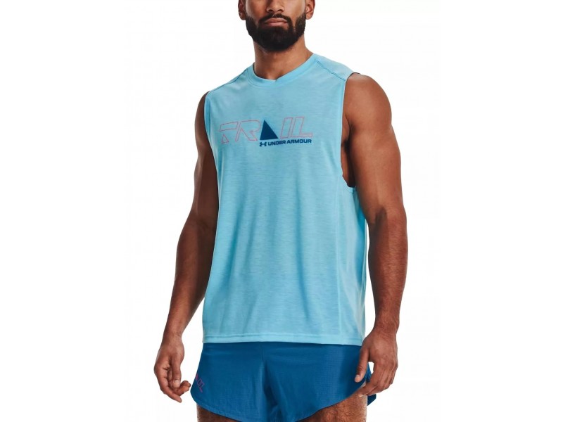 Under Armour UA Breeze 2.0 Trail Tank - kék, férfi