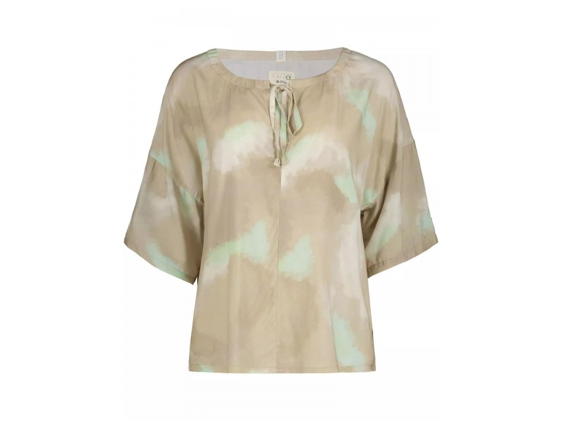 Torstai Camilla női blúz - fekete-fehér, 100% viszkóz