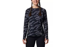 Mountain Hardwear női Stretch hosszú ujjú felső (fekete)