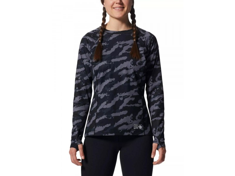 Mountain Hardwear női Stretch hosszú ujjú felső (fekete)