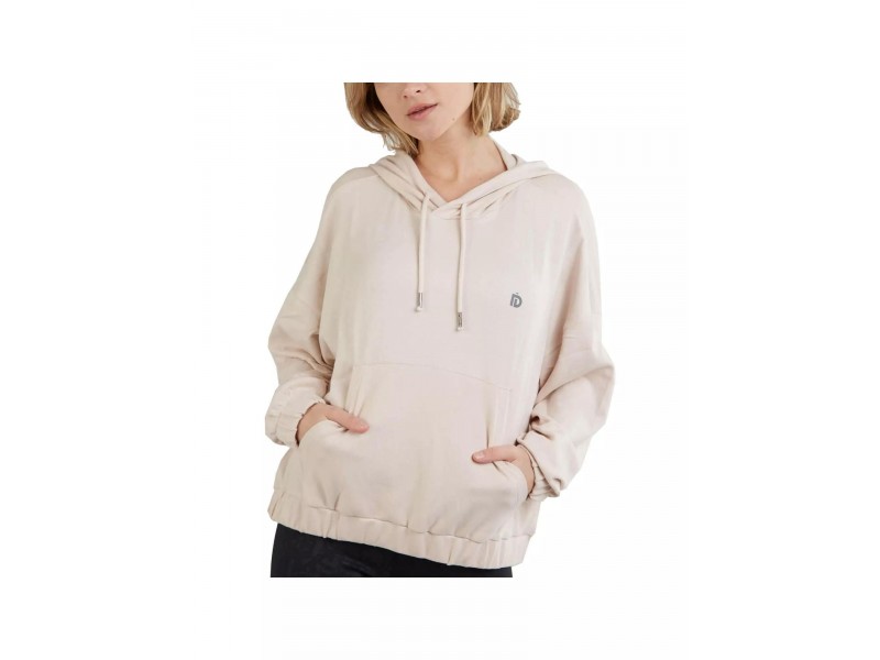 Fundango Echo Loose Hoodie D 610-sand - női kapucnis pulóver