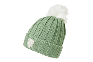 Helly Hansen W Limelight beanie — zöld, pom-pom
