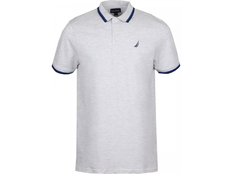 Nautica Platte csíkos férfi póló - 150 Ice Marl