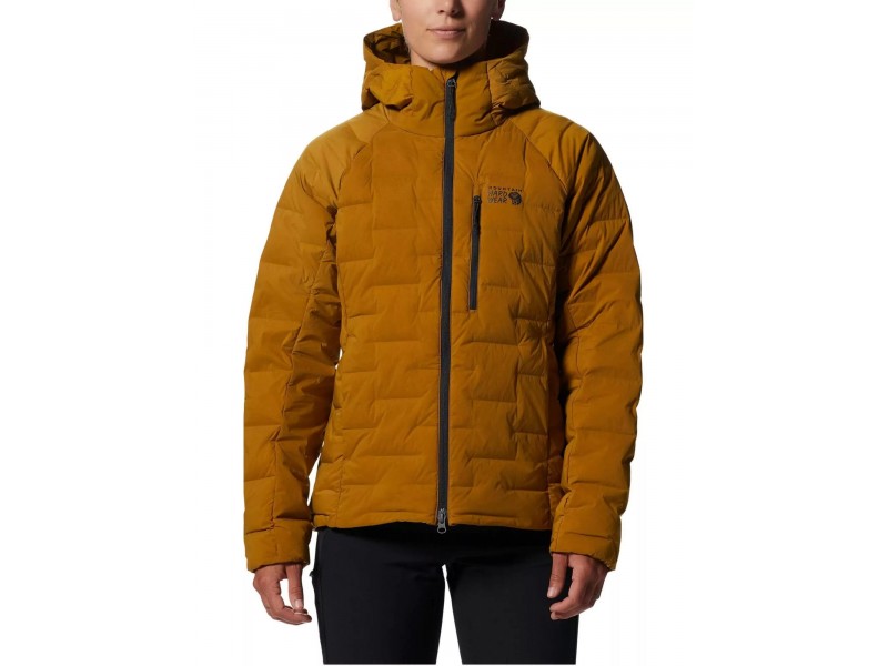 Stretchdown Hoody D női - Olive Gold