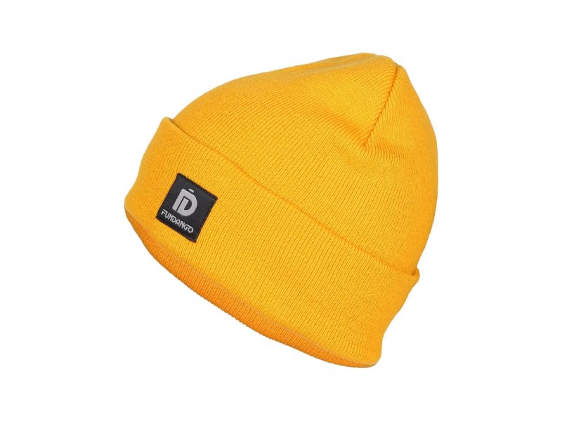 Fundango Nahu Beanie D - sárga kötött unisex sapka