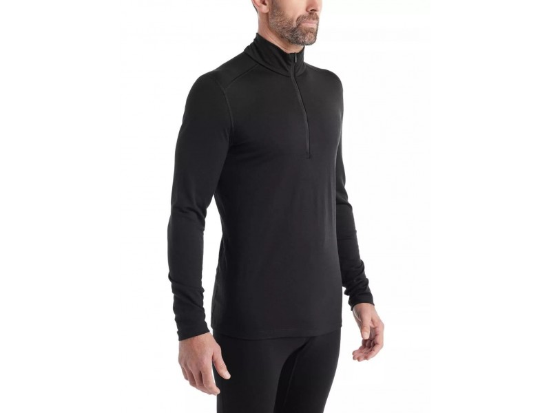 Icebreaker Men 200 Oasis LS Half Zip D – fekete