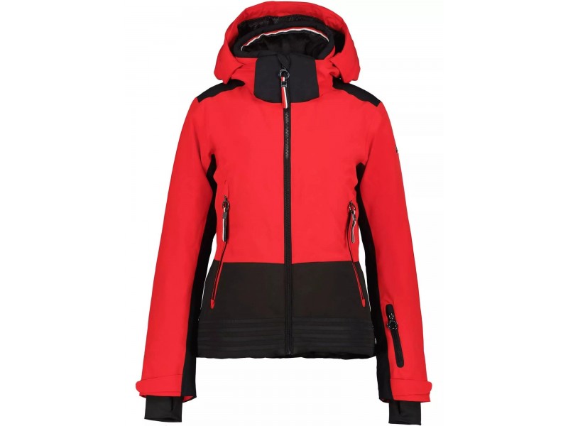 Luhta D női síkabát - Cranberry, levehető műszőrme