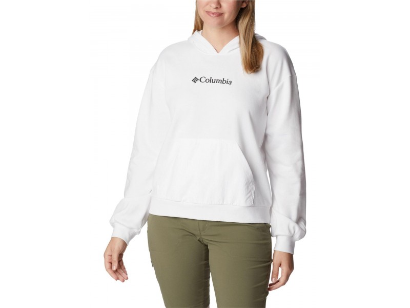 Columbia D Logo III kapucnis női pulóver - fehér