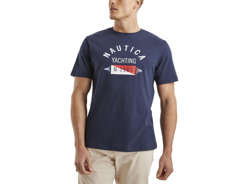 Nautica Levi T-Shirt D férfi sötétkék 100% pamut