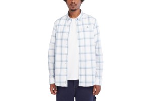 Timberland férfi poplin kockás ing - captains blue