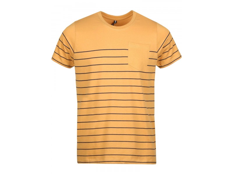 Fundango Jaggy Pocket férfi póló - 614 cinnamon