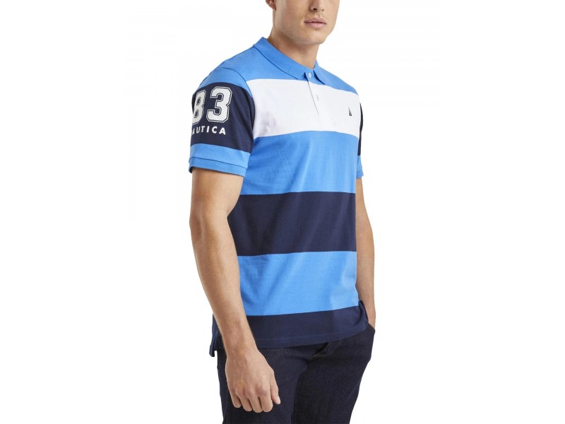 Nautica Dash Polo Shirt D — kék, férfi, 100% pamut