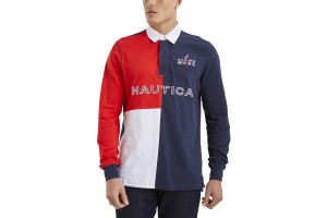 Nautica Nolan Rugby férfi póló - dark navy