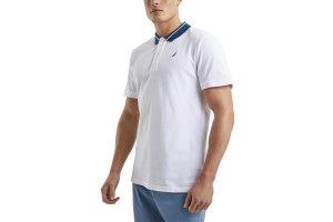 Nautica Rogan férfi polo - fehér, 100% pamut