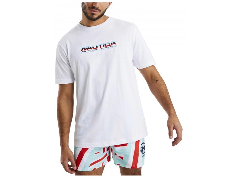 Nautica Eboss férfi póló — 100% pamut, Regular Fit