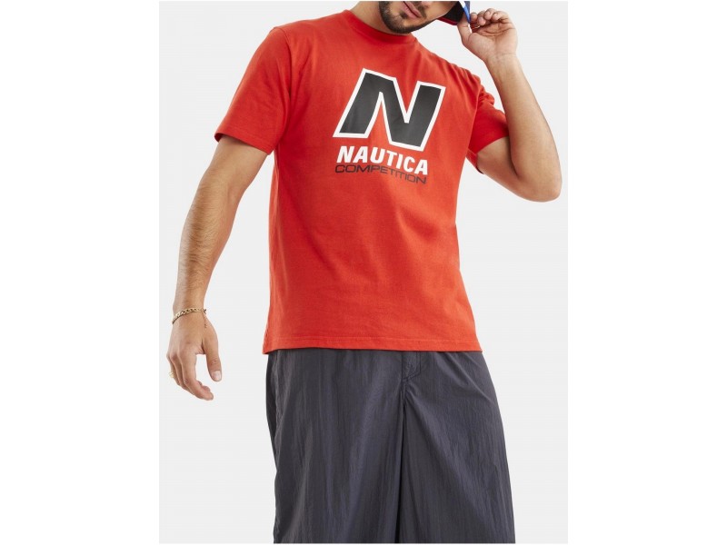 Nautica Wessix T-Shirt D - tartan red, férfi póló