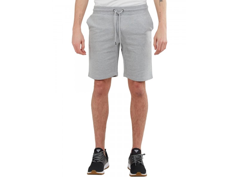 Fundango Delon férfi sweatshort - szürke melírozott