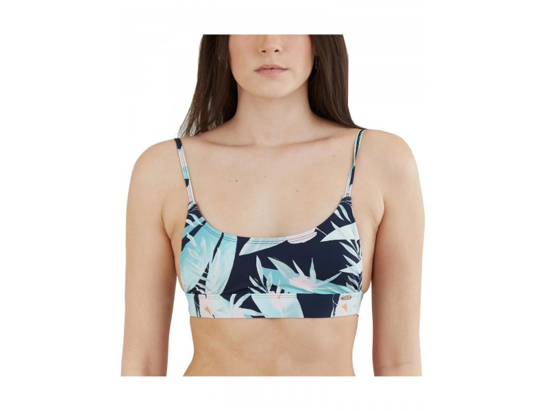 Fundango Moana Bralette Top D — kék mintás női bikini