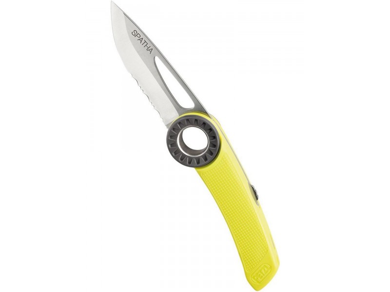 Petzl SPATHA D zsebkés sárga – rozsdamentes acél