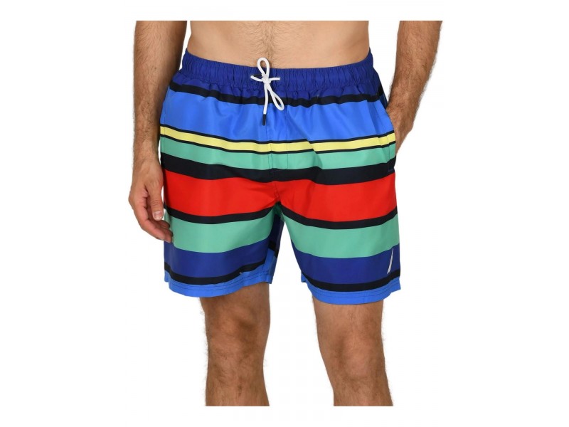 Nautica Radon 4 csíkos férfi fürdőnadrág (402-blue)