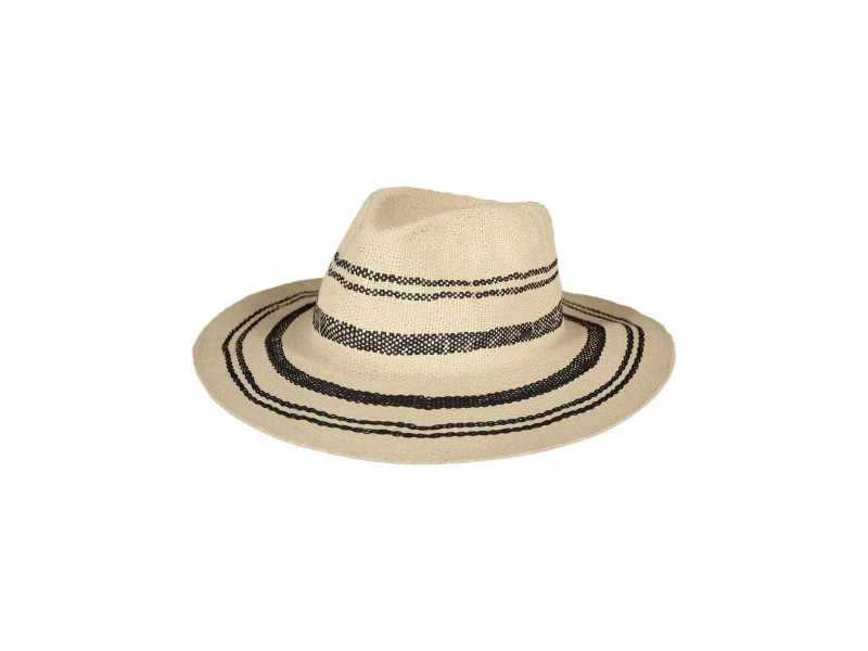Barts Kayley női csíkos nyári kalap – fekete