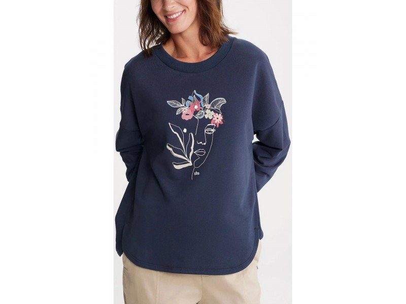 TBS Melisron D női pulóver - 19612 navy