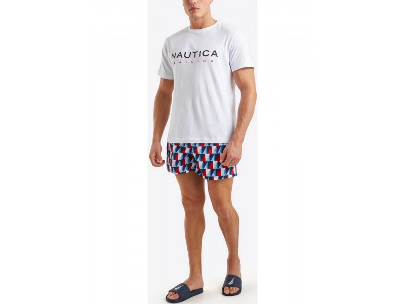 Nautica Jax fehér férfi póló - 100% organikus pamut