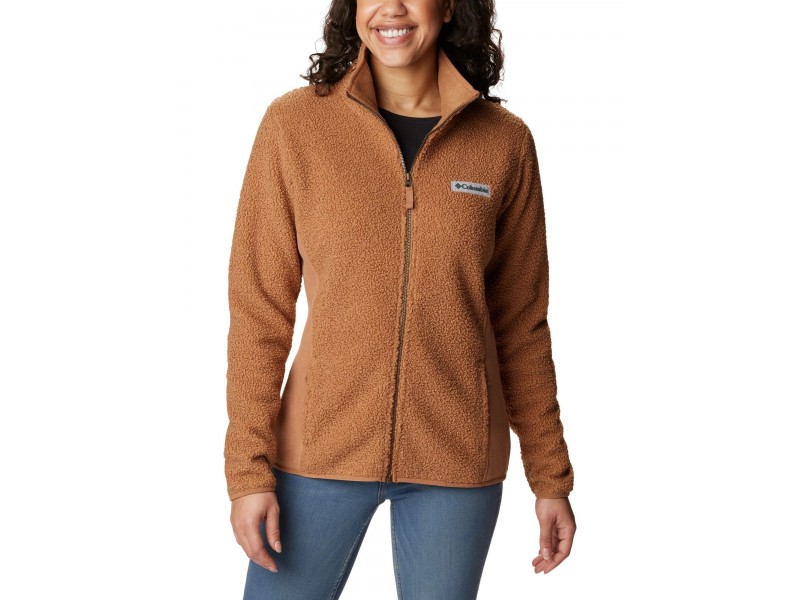 Columbia Panorama Full Zip D női sherpa polár - camel brown