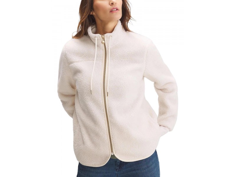 TBS Silvazip D női pulóver - ecru