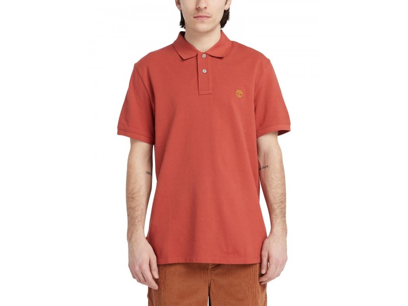 Timberland Pique férfi rövid ujjú piros póló