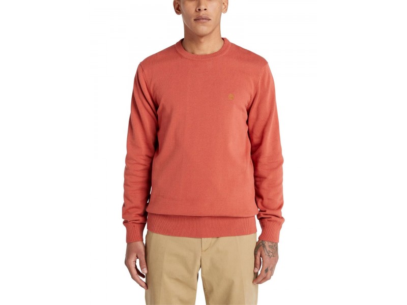 Timberland férfi piros organikus pamut pulóver