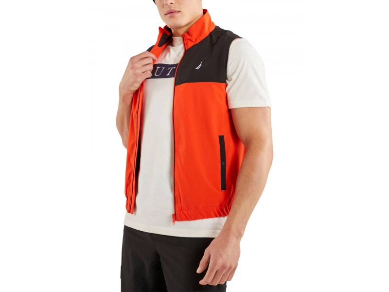 Nautica Knott Gilet D férfi mellény - sötét narancs