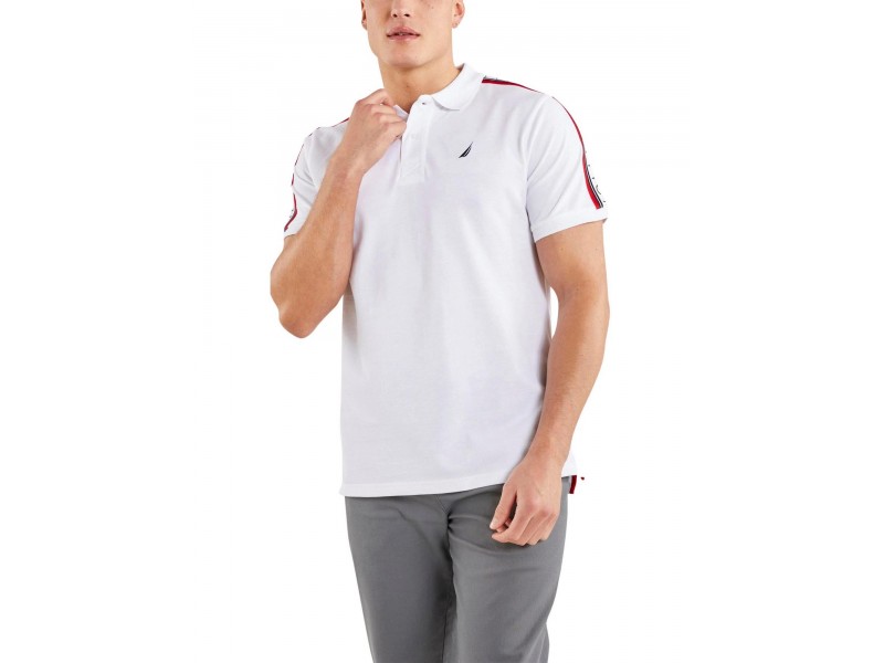 Nautica Sven férfi fehér pamut polo