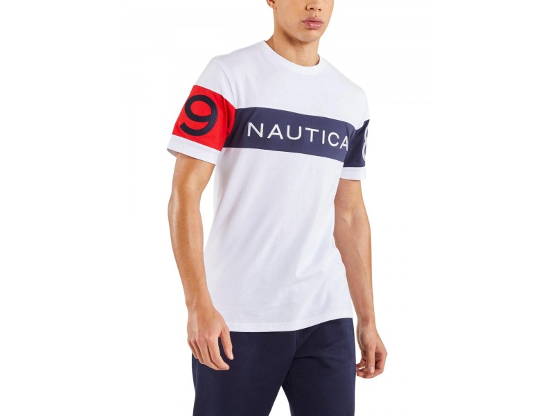 Nautica Calvin férfi fehér póló - 100% pamut