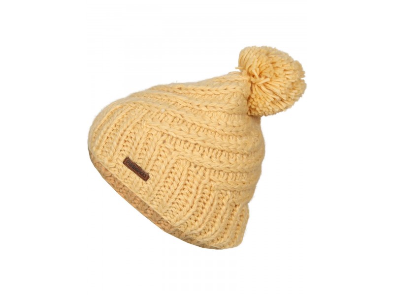 Fundango Glen Beanie D – 208 vanilla, női pomponos sapka