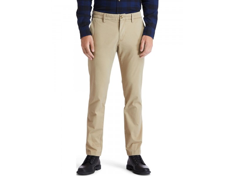 Timberland Stretch Twill Chino olivazöld férfi nadrág