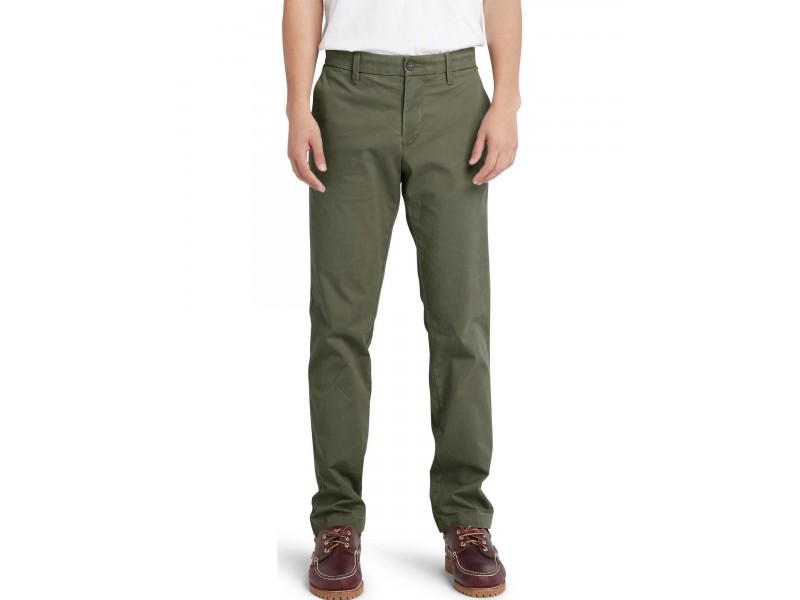 Timberland Stretch Twill Chino férfi zöld nadrág