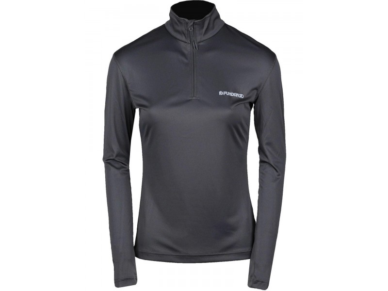 Fundango Yade női baselayer antracit - cipzáras nyak