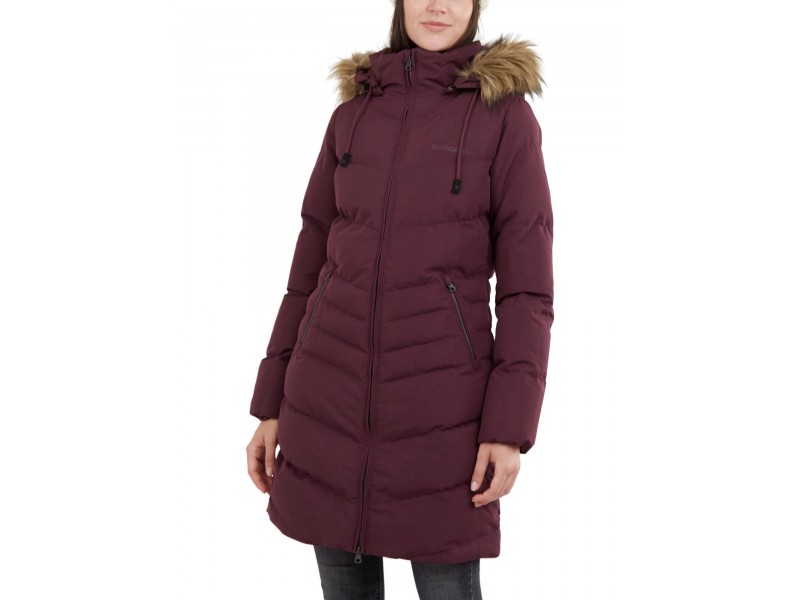 Fundango Puppis női steppelt kabát - Aubergine