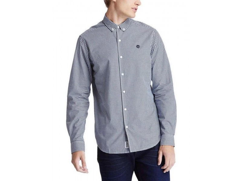 Timberland Micro Gingham Poplin férfi ing - dx2-blu
