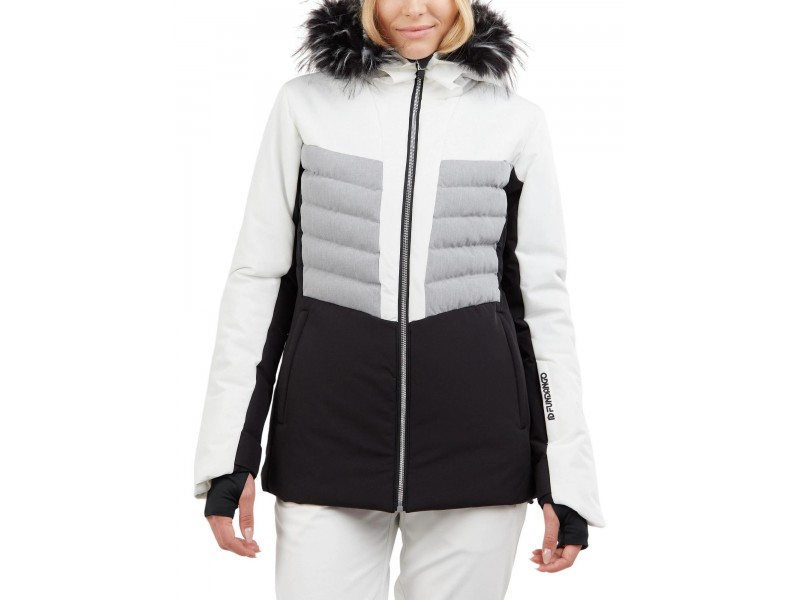 Fundango Salina női párnázott síkabát – fehér