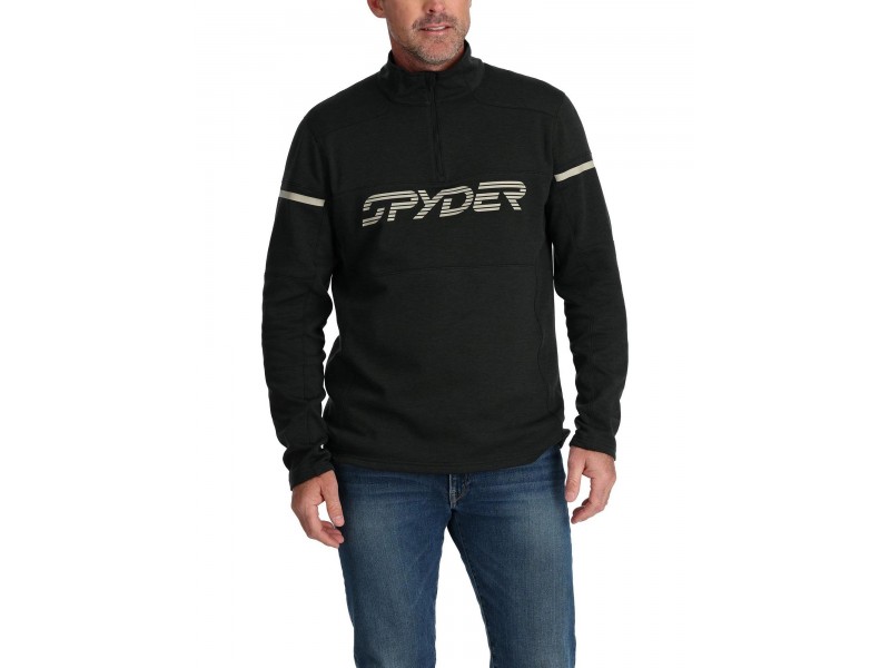 Spyder Speed Fleece 1/2 Zip D — fekete férfi polár