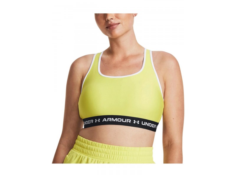 Under Armour Crossback Mid Bra – lime yellow (D)