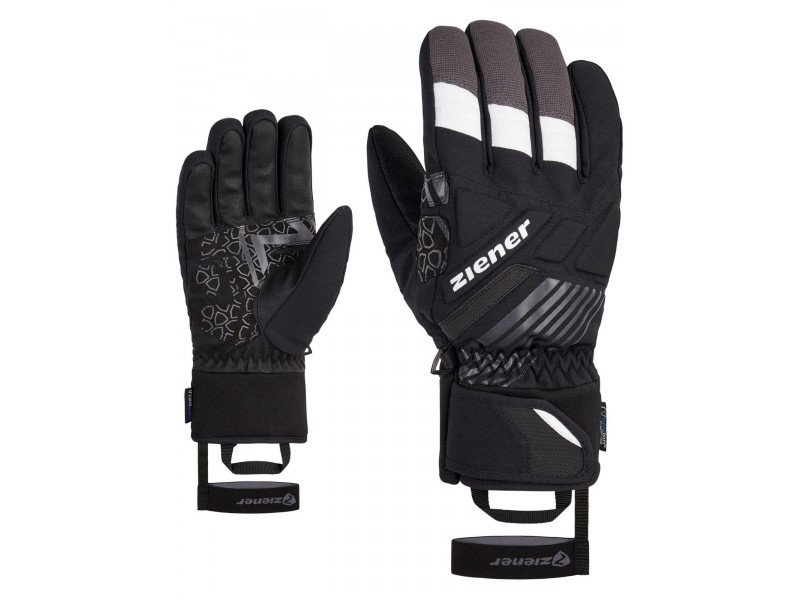 Ziener Genrix As férfi síkesztyű - fekete