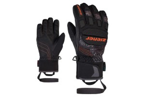 Ziener Luro Junior síkesztyű – fekete/narancs