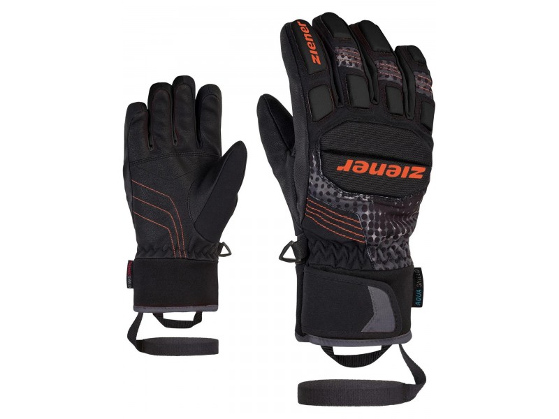 Ziener Luro Junior síkesztyű – fekete/narancs